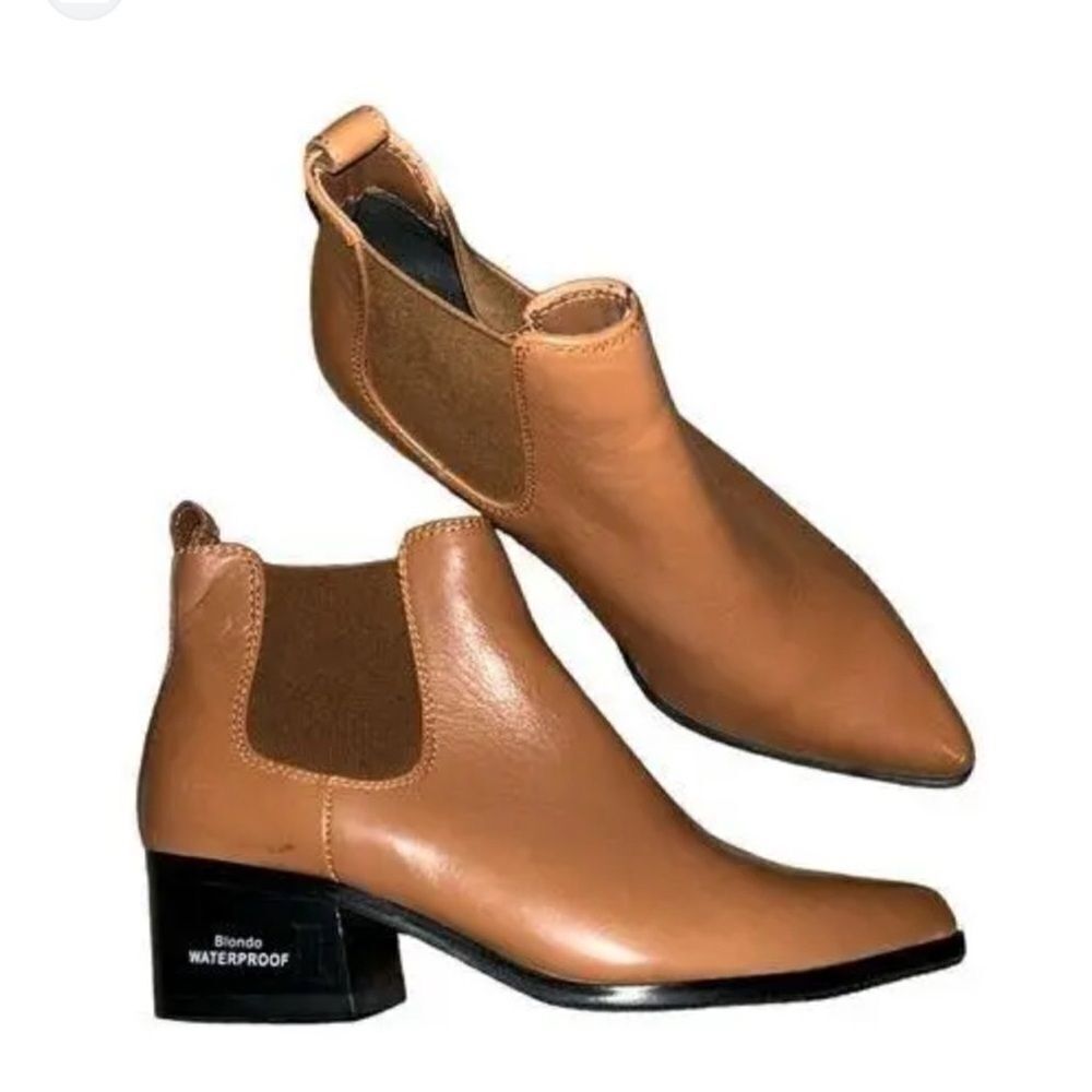 Blondo Waterproof Tan Ankle Pointed Toe Leather
Boots(Size 8.5M) - Picture 3 of 13